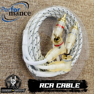 สายสัญญาณ RCA CABLE สายถัก สายต่อวิทยุ สายต่อแอมป์ สายต่อทีวีบ้าน พร้อมฉนวนกันสัญญาณรบกวน ใช้ได้ทั้งเครื่องเสียงบ้าน