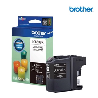 Brothter LC-663BK BLACK INK CARTRIDGE FOR MFC-J2320, MFC-J2720 (550PAGES)