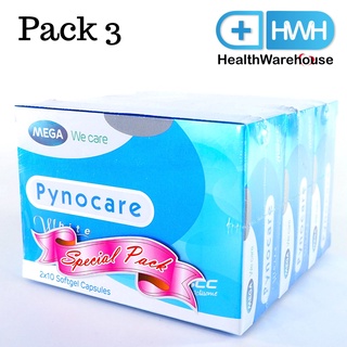 Mega We Care Pynocare White ( 20 เม็ด จำนวน 3 กล่อง รวม 60 เม็ด )