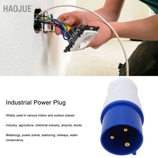 Haojue ปลั๊กไฟอุตสาหกรรม 3`Pin 1}เฟสกันน้ําซ็อกเก็ต 32A 220`250V