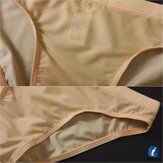 กางเกงในชาย ทรงบิกินี่ Bikini เป้าเรียบ 🩲 ไร้รอยต่อ ผ้า ICE SILK ลื่น/นุ่มสบาย เบาบางระบายอากาศได้ดี