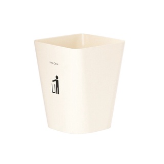 ถังขยะเหลี่ยม 5.5 ลิตรDKWHH-222P/6ขาวทึบ ถังขยะ Square waste bin 5.5 liters DKWHH-222P/6 solid white