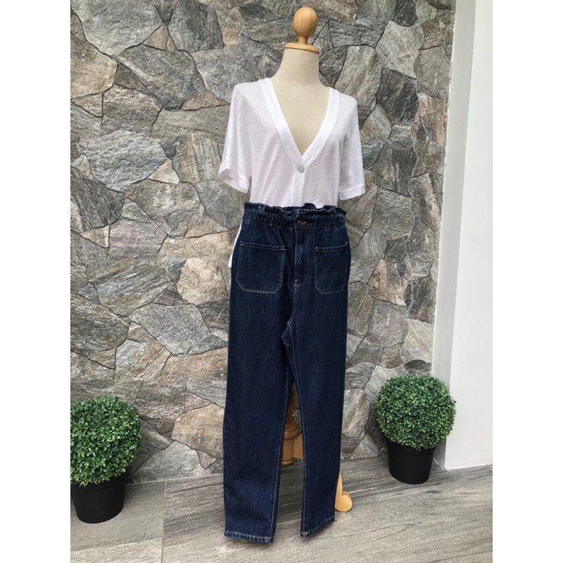 ZARA BAGGY PAPERBAG JEANS SIZE 34
