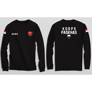 เสื้อโปโล แขนยาว ลาย TNI AU PASKHAS Corps