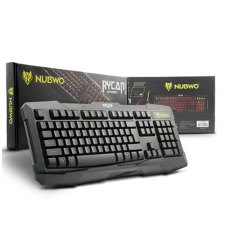 Nubwo Keyboard Rycan คีย์บอร์ด ไฟ 3สี รุ่น NK-004 (สีดำ)