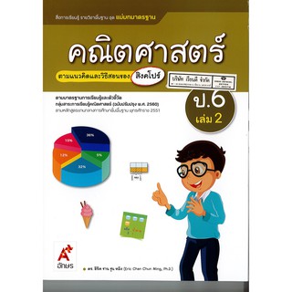 แม่บทมาตรฐาน คณิตศาสตร์ 2560 ป.6 เล่ม 2 อจท./115.-8858649145512-0.44