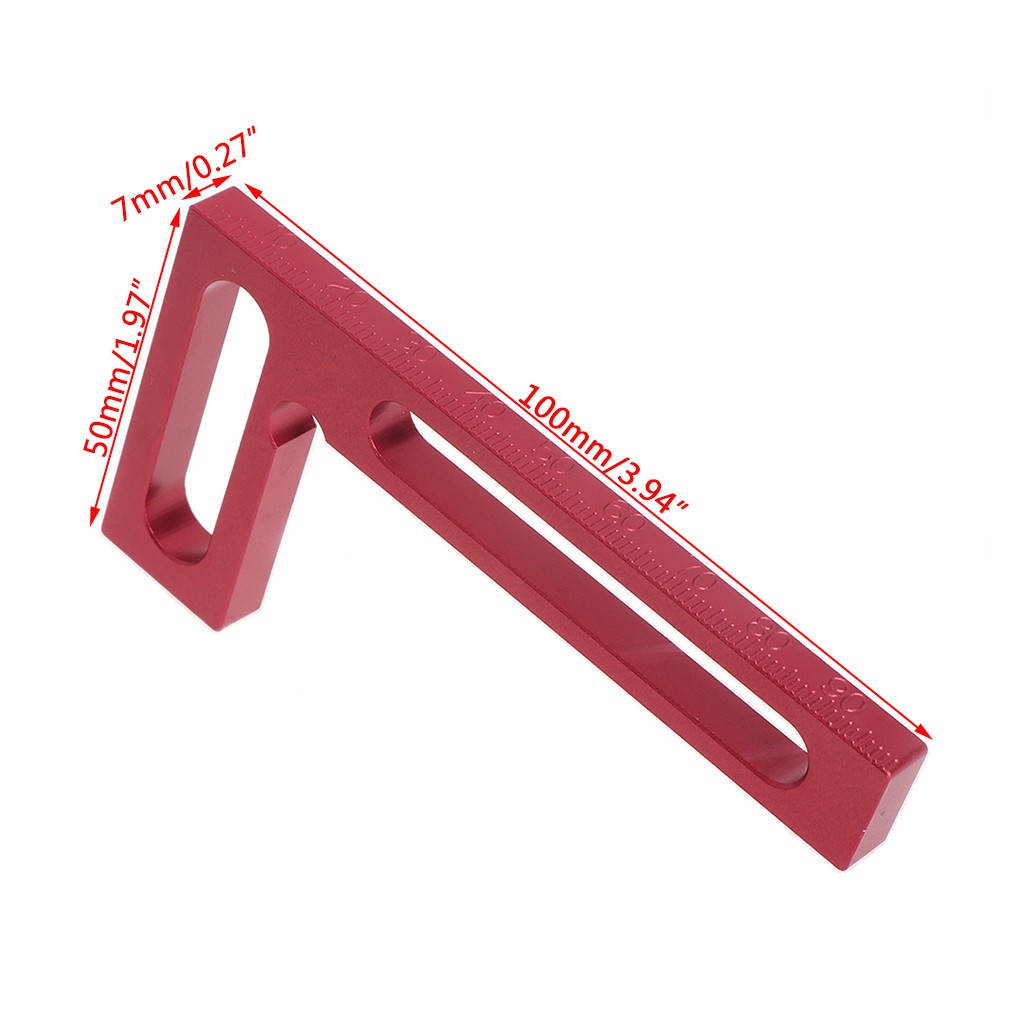 100mm Precision Mini Square Woodworking Tool L-Squre Minisquare Clamping Squares