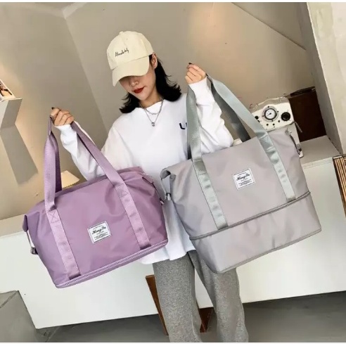 กระเป๋าฟิตเนส กระเป๋าใส่ของ สีสวย ใบใหญ่ มีซิปเปิดขยายได้ ราคาพิเศษสุดคุ้ม-L55-L99