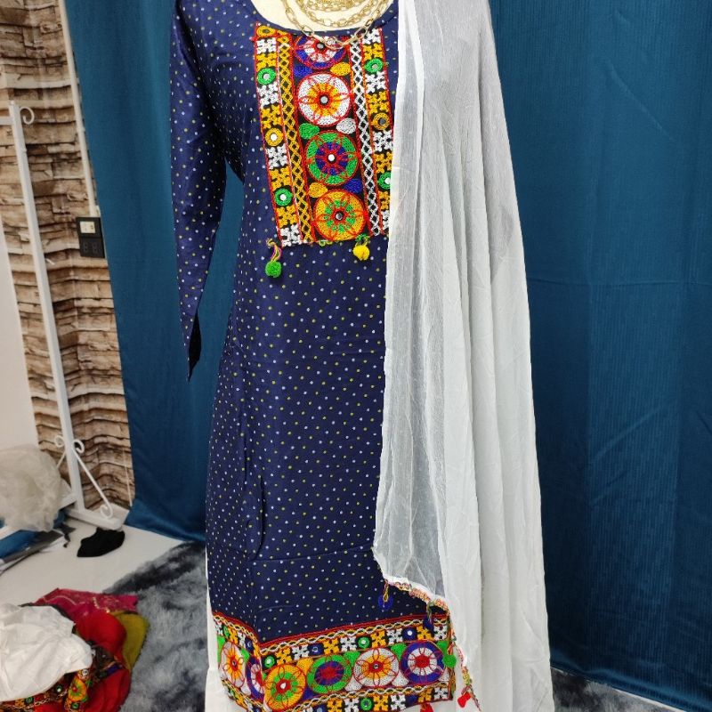 ชาวเขาน้ำเงิน#ชุดเซ็ต#ชุดอินเดีย#ชุดแขก#นำเข้า#เสื้อ#เสื้ออินเดีย#india#india dress#suit#indian suit#kurti#indian kurti#