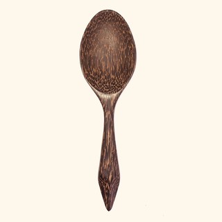 ทัพพี ทัพพีไม้ ทัพพีไม้ตาล ปลายแหลม ความยาว 10” | Palmyra Palm Wooden Ladle Pointed Edge 10”