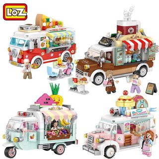 LOZ มินิบล็อกเลโก้ FOOD TRUCK มีให้เลือก 4 แบบ (รหัส 1737-40)