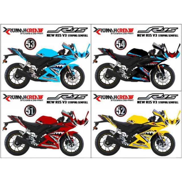 Yamaha r 15 variation decal Striping sticker / r15 decal / variation r 15 / r 15