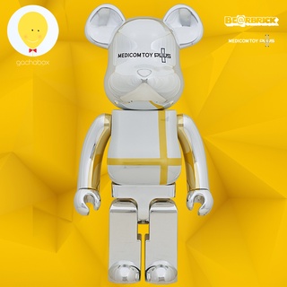 gachabox Bearbrick Medicom Toy Plus Silver Chrome version 1000% แบร์บริค ของแท้ พร้อมส่ง - Medicom Toy Be@rbrick