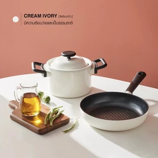 LocknLock หม้อมีฝาปิด Casserole 18 cm. DECORE' collection รุ่น LDE1182IH