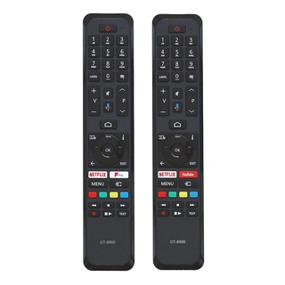 ใหม่ รีโมตคอนโทรล CT-8555 RC43161 CT-8556 RC43160 สําหรับ TOSHIBA Smart Voice TV 58UA2B63DB LT43VA6955 LT55XX