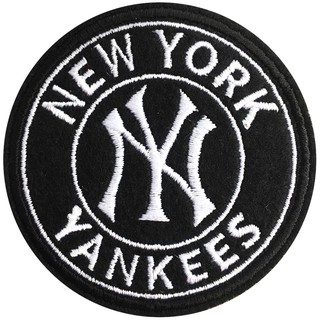 อาร์มรีดติดเสื้อ ปักลาย NEWYORK YANKEES อาร์มติดเสื้อ NEWYORK อาร์มติดเสื้อนิวยอร์ก สินค้าผลิตในไทยพร้อมส่ง