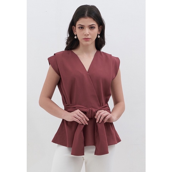 Amarante Vanessa Top ใน Oxblood