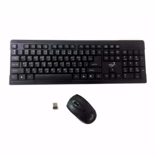 Pirmaxx ชุดคีบอร์ดเมาส์ไร้สาย  keyboard mouse Combo set รุ่น WS-KMC-8111