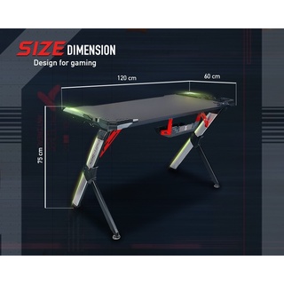 โต๊ะเกมมิ่ง GAMING DESK NubwoX NXGD-800 RGB SPECTRUM 8 DIFFERENT COLORS เหมาะสำหรับเหล่าเกมเมอร์ สินค้ารับประกัน 2 ปี