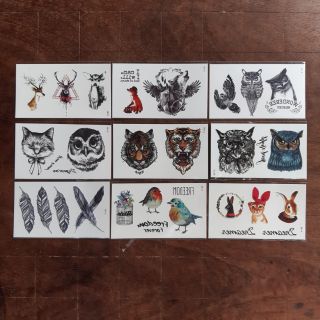 Tattoo Sticker 100 ลาย Set F