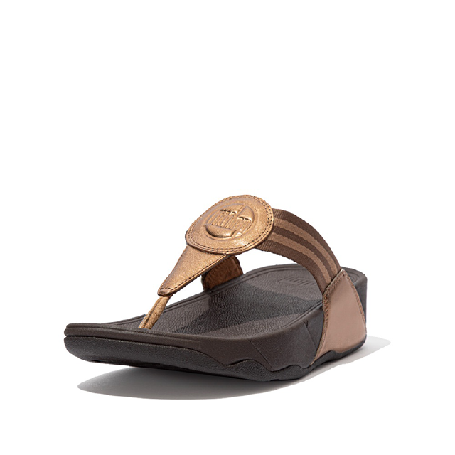 FITFLOP รองเท้าลำลองผู้หญิง WALKSTAR รุ่น DX4-012 สี BRONZE รองเท้าผู้หญิง