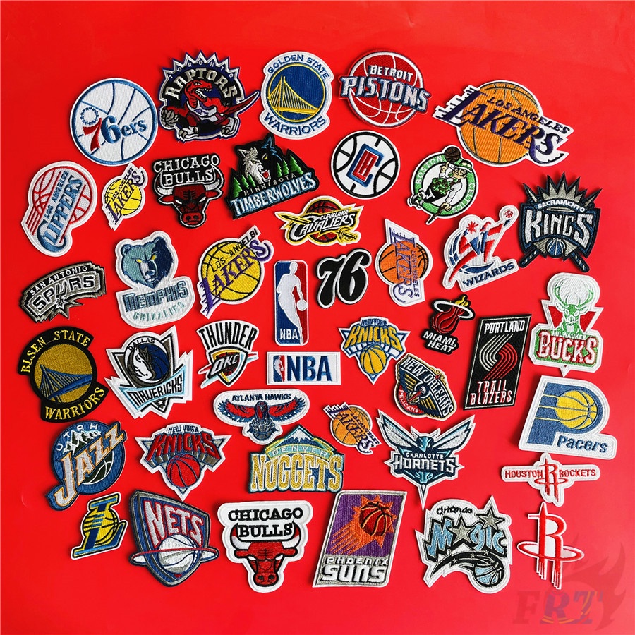 Nba: แผ่นแพทช์เหล็กตะวันตกสําหรับเย็บผ้า 1 ชิ้น Diy