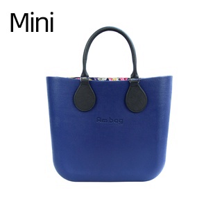 Ambag Obag O Bag mini Style กระเป๋ากันน้ํา EVA ขนาดเล็ก พร้อมซิป ด้านในที่มีสีสัน หนัง PU สั้น ที่จับผู้หญิง กระเป๋าถือ DIY