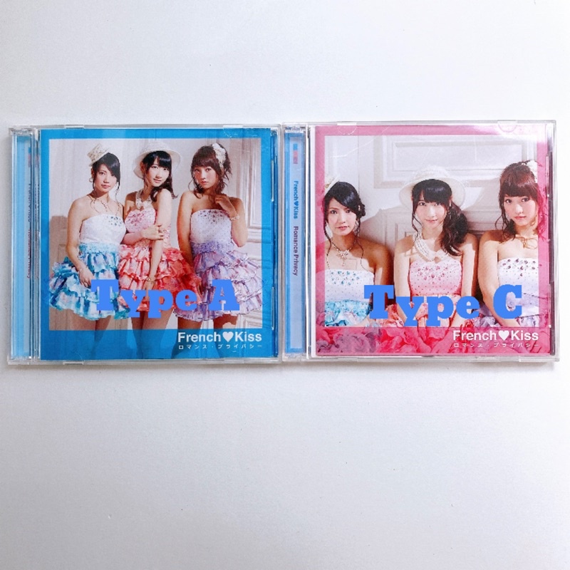 AKB48 French Kiss Unit  CD+DVD Single Romance Privacy Type A &amp; C 💋😘(แผ่นแกะแล้ว มีโอบิ)