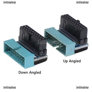 Jtth อะแดปเตอร์ขยาย USB 3.0 ตัวผู้ เป็นตัวเมีย 90 พิน 20 พิน 1 ชิ้น