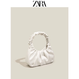 Zara กระเป๋าสะพายไหล่ ทรงเมฆ แบบพกพา แฟชั่นฤดูร้อน สไตล์ฝรั่งเศส สําหรับผู้หญิง 2022