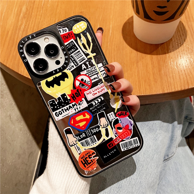 CASETiFY เคสโทรศัพท์มือถือ Tpu กันกระแทกลายมาร์เวลสําหรับ Iphone 13 Pro Max 12 11 Pro Xr X Xs 7/8 Plus Se2020 #8