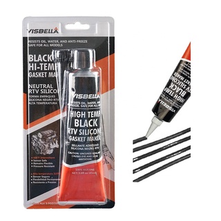 105ml VISBELLA High Temp Black RTV Silicone Gasket Maker กาวปะเก็นซิลิโคน ดำ กาวซิลิโคน กาวดำทาประเก็น กาวทาปะเก็น กาวดำ