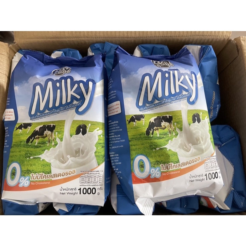 ครีมเทียมผงนมมิ้ลค์กี้เต็งหนึ่ง ไม่ค้างสต็อค ของใหม่ พร้อมส่ง