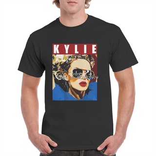 เสื้อยืดผู้ชายอินเทรนด์Kylie Minogue เสื้อยืดคอกลม แขนสั้น ผ้าฝ้าย พิมพ์ลายกราฟฟิคนิตยสาร The Face 90s สไตล์สตรีท ยอดนิ