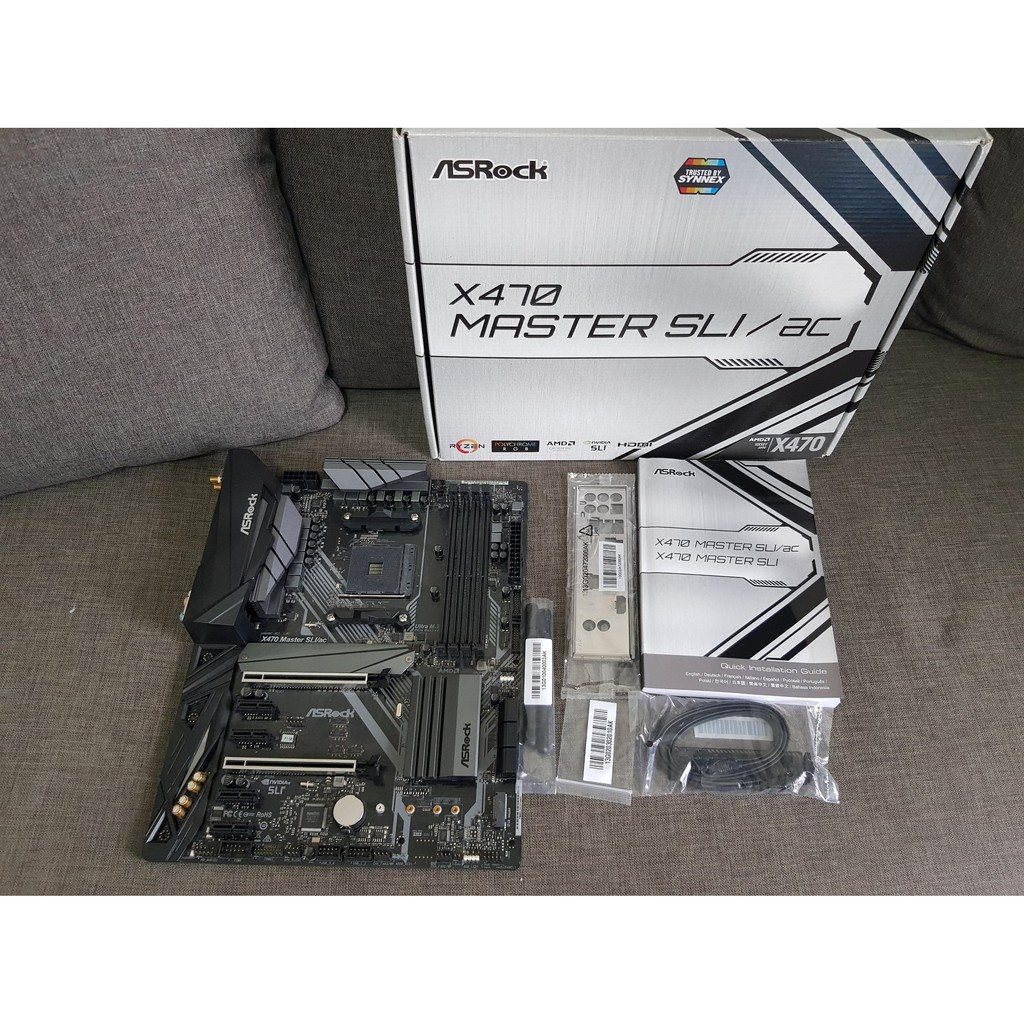 Asrock X470 Master SLi AC WIFI ครบกล่อง ประกัน Advice > 29/8/65