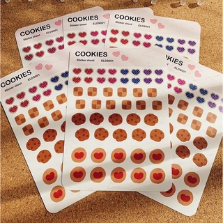 🍪 COOKIES DECORATIONS FOOD STICKERS 🍪 คุ้กกี้ ขนม สติ๊กเกอร์ ตกแต่ง 🍪