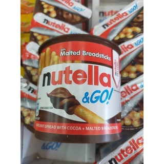 Nutella &amp; go บิสกิตแท่งจิ้มช็อกโกแลต สินค้านำเข้า