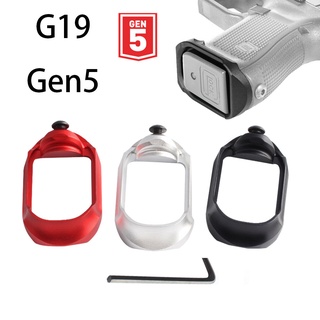 ฐานอลูมิเนียมอัลลอยด์ 5th Generation Pro Magwell Gen 5 Compact G19 สีดํา สีแดง สีเงิน อุปกรณ์เสริมยุทธวิธีกลางแจ้ง