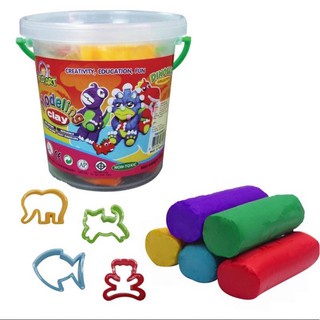 ดินน้ำมัน ปลอดภัย ไร้สารพิษ สำหรับเด็ก Kid Art 500g.+แม่พิมพ์คละแบบ รุ่น T500T-DI [S24]