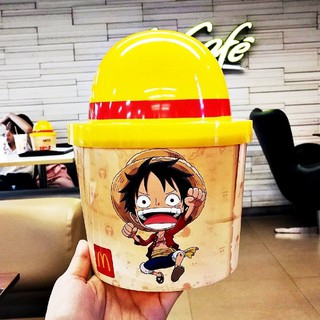 💟 ของพรีเมี่ยม Mcdonalds 💟 บัคเก็ตลูฟี่ Luffy วันพีช หมวกฟาง ONEPIECE บัคเก็ตวันพีช แมคโดนัลด์ ออมสิน กระปุกออมสิน