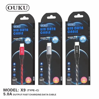 ใหม่!🔥ชาร์จไว+ประหยัดสุด!🔥OUKU X9 สายชาร์จ 5.0A รองรับ Micro USB/Type-C สายแข็งแรงใช้ได้นาน