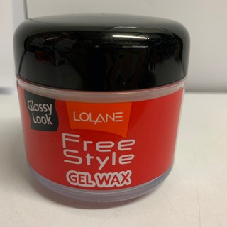 Lolane Free Style Gel Wax Glossy look เจลแต่งผม เจลเซ็ทผมโลแลน สูตรเงา 60กรัม