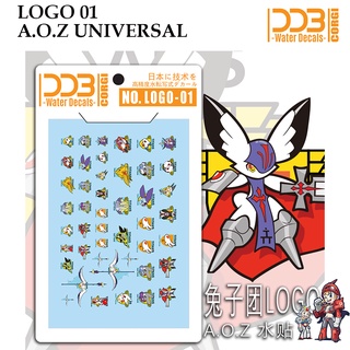 ดีคอลน้ำ [DDB-CORGI] LOGO 01 A.O.Z UNIVERSAL LOGO01 AOZ