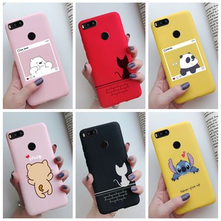 เคสโทรศัพท์ชนิดซิลิโคน Tpu แบบนิ่มเนื้อแมตต์สีแคนดี้ลายสัตว์น่ารักสําหรับ Xiaomi Mi A1 A2 Lite A3 Mi 8 5X 6X 9