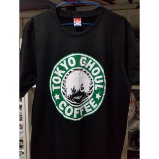 เสื้อยืดคอกลมเสื้อยืด Tokyo Ghoul Coffee by Tomodachi T-shirTS-3XL