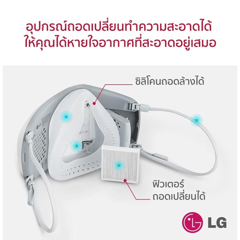พร้อมส่งLG PuriCare Mask Gen.2 รุ่น AP551AWFA.ABAE รับประกันศูนย์ไทย LG ...