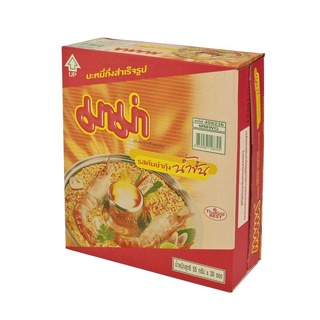 มาม่าบะหมี่กึ่งสำเร็จรูปรสต้มยำกุ้งน้ำข้น 55 กรัม x 30 ซอง Mama Noodles Shrimp Creamy Tom Yum Flavour 55gx30