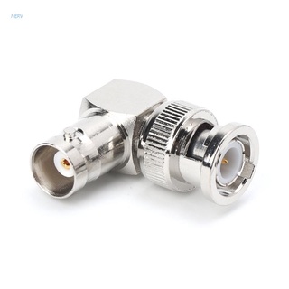 Nerv Rf Coaxial อะแดปเตอร์สายเคเบิ้ล L-Shaped Bnc Male Right Angle To Female อะแดปเตอร์เชื่อมต่อ