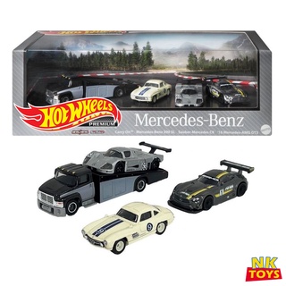 Hot Wheels Premium Mercedes-Benz BOX SET ครบชุด 4คัน ลิขสิทธิ์แท้ สเกล 1/64