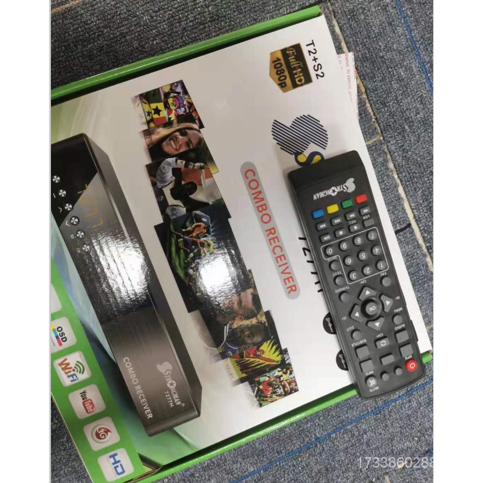 กล่องทีวีรีโมทคอนโทรลสมาร์ททีวีสําหรับ T2&S2 Combo jQ8X